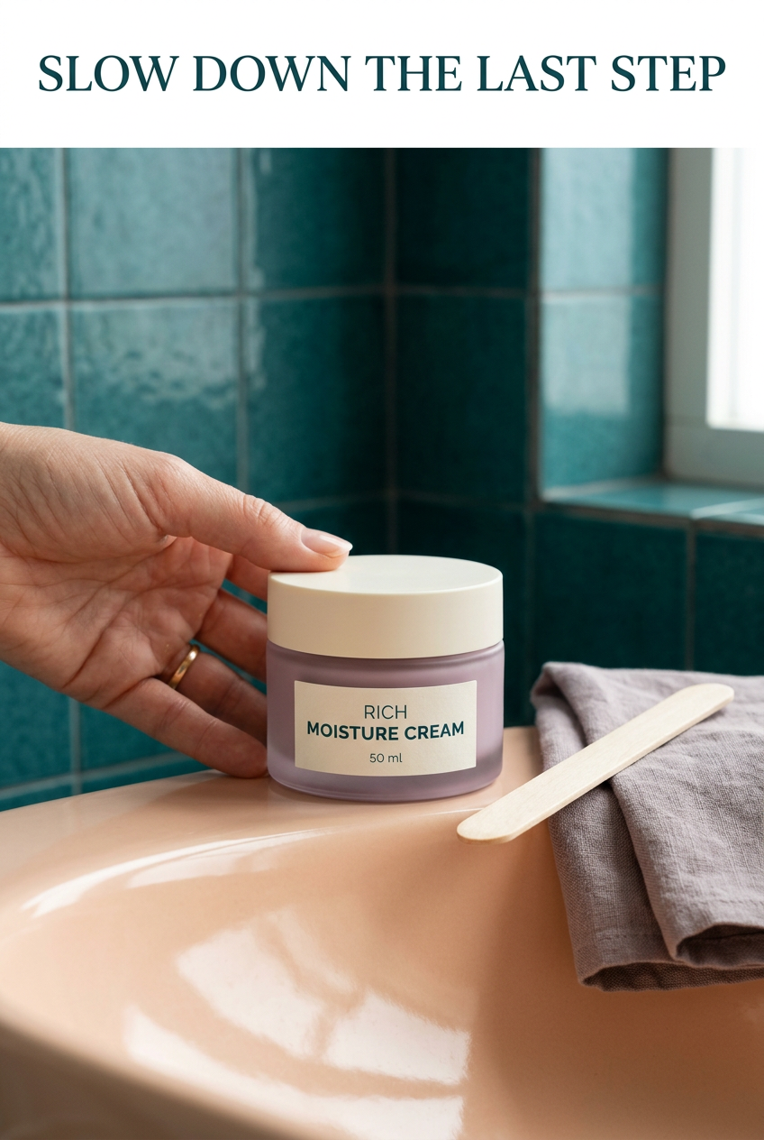 AI-generated cream dispensing routine concept