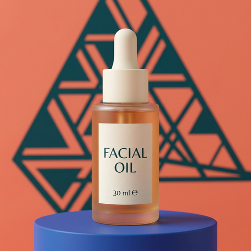 AI-generated facial oil studio hero concept