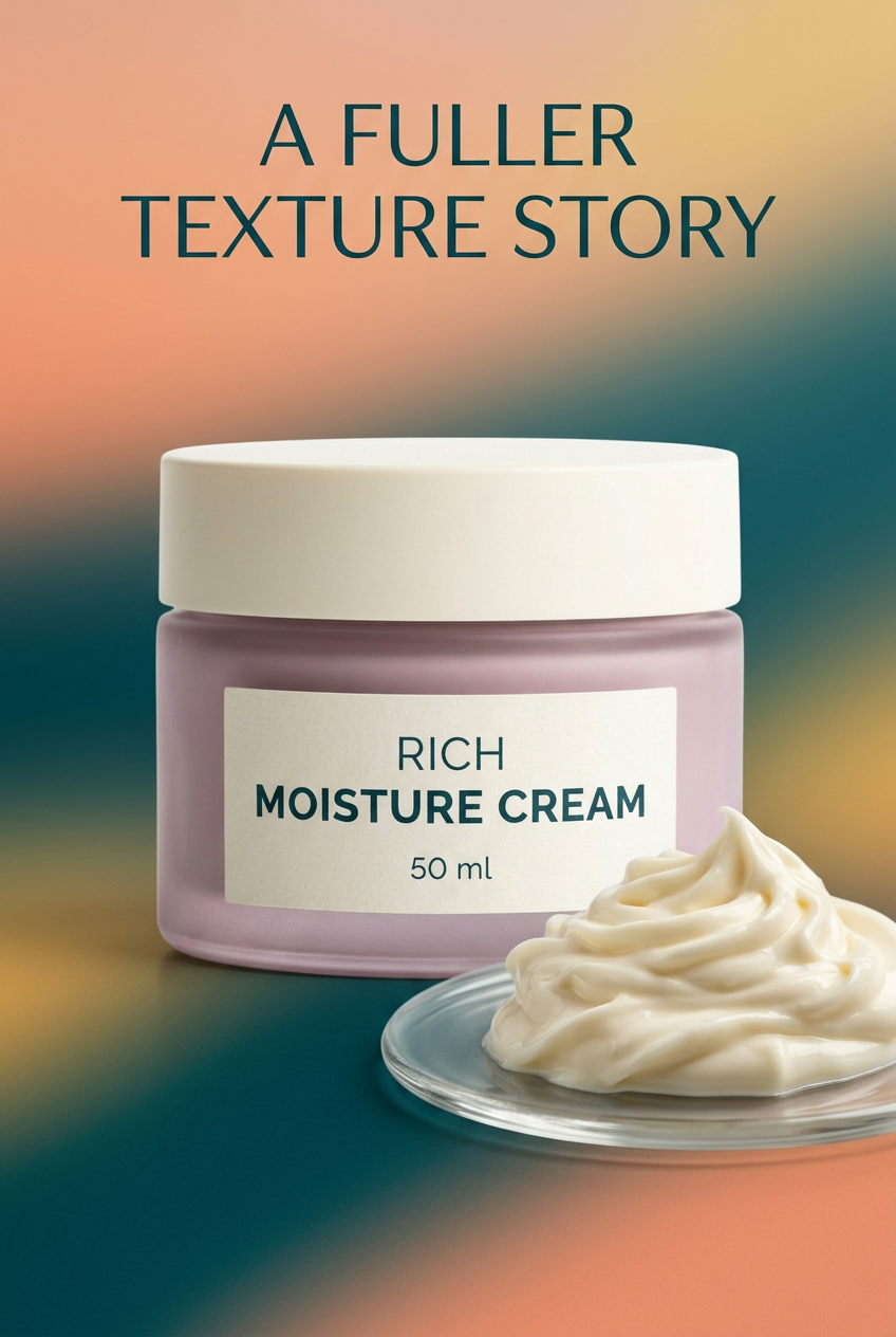 AI-generated fuller cream texture study