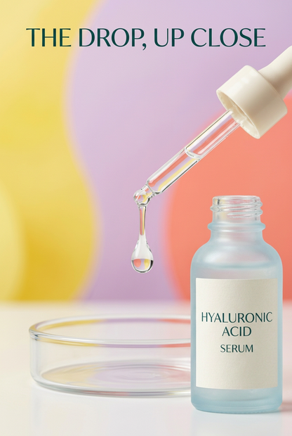 Conceptual serum drop and pipette